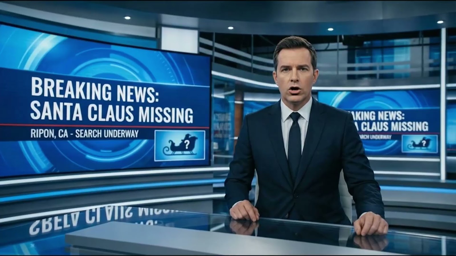 Santa Missing: قصة سينمائية ثلاثية الأبعاد بالذكاء الاصطناعي