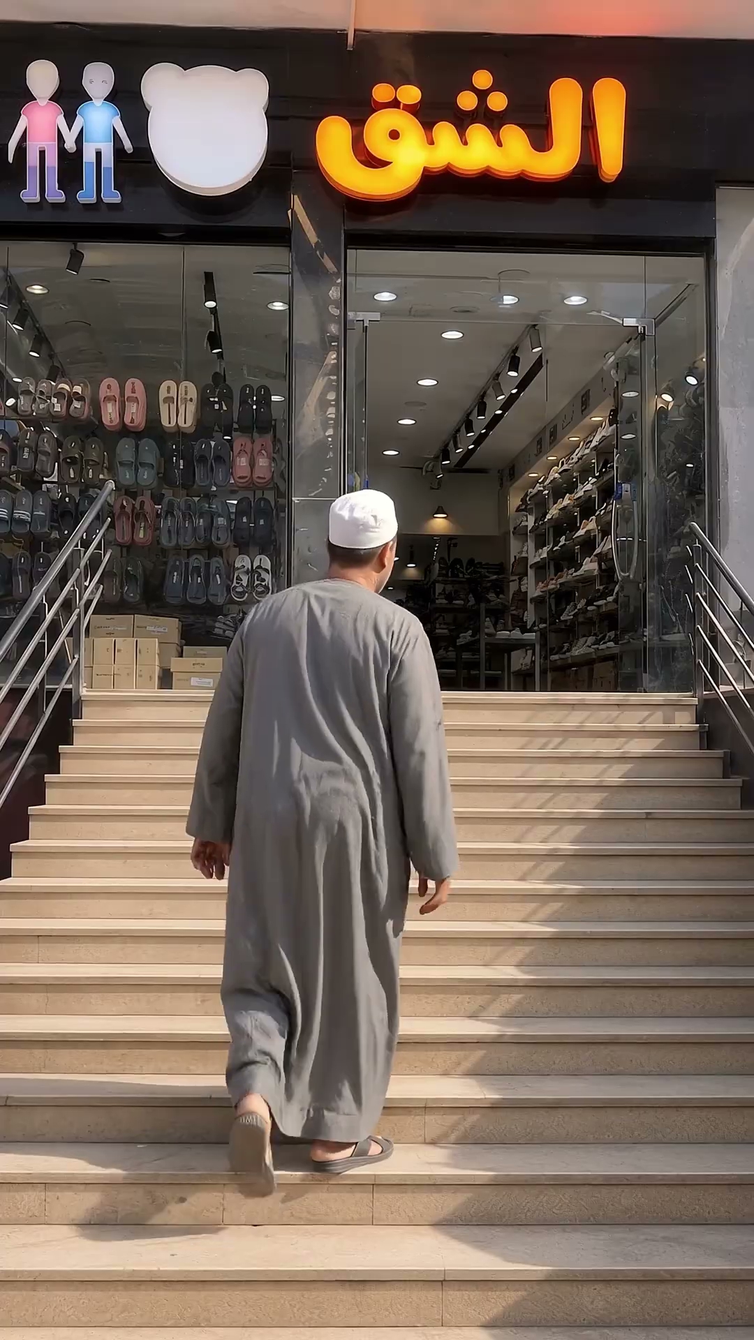 محل الشق: إعلان عم إبراهيم للأحذية والجلود الطبيعية